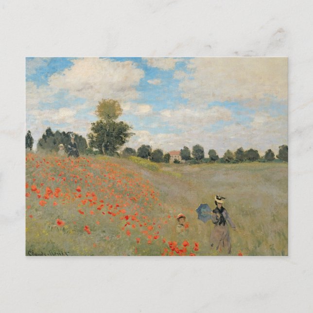 Claude Monet | Wild Poppies, near Argenteuil Postcard (Front)