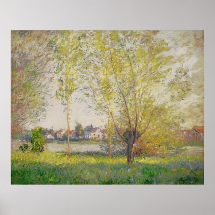 Claude Monet   Willows of Vetheuil Print