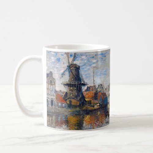 Claude Monet _ Windmill Amsterdam  Coffee Mug