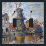 Claude Monet - Windmill, Amsterdam  Light Switch Cover<br><div class="desc">The Windmill on the Onbekende Gracht,  Amsterdam - Claude Monet,  Oil on Canvas,  1874</div>