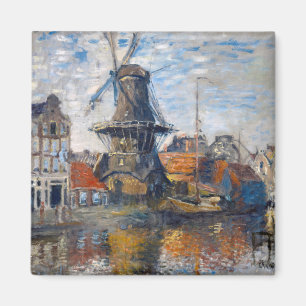 Claude Monet - Windmill, Amsterdam Magnet