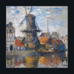 Claude Monet - Windmill, Amsterdam  Thank You Card<br><div class="desc">The Windmill on the Onbekende Gracht,  Amsterdam - Claude Monet,  Oil on Canvas,  1874</div>