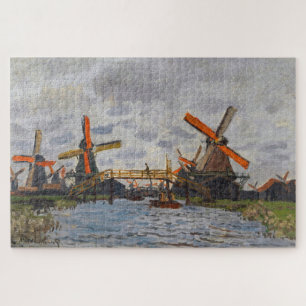 Claude Monet - Windmills near Zaandam Jigsaw Puzzle