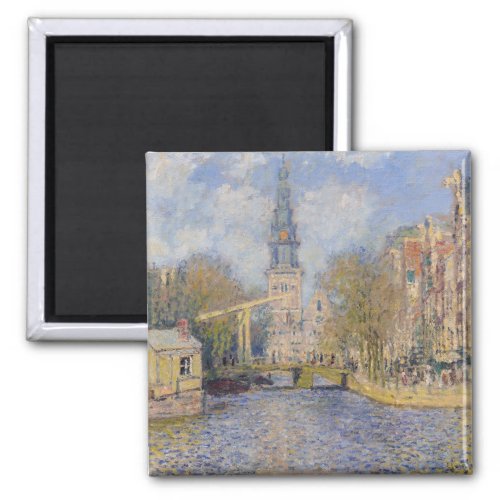 Claude Monet _ Windmills near Zaandam Magnet