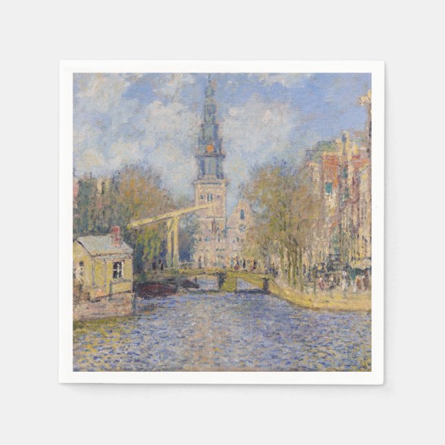 Claude Monet - Windmills near Zaandam Napkins (Front)