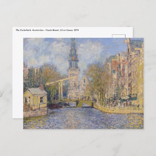 Claude Monet _ Windmills near Zaandam Postcard