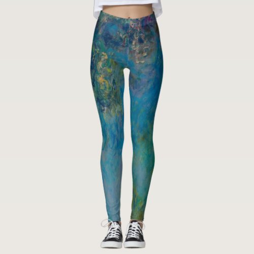 Claude Monet Wisteria Fine Art Floral GalleryHD Leggings