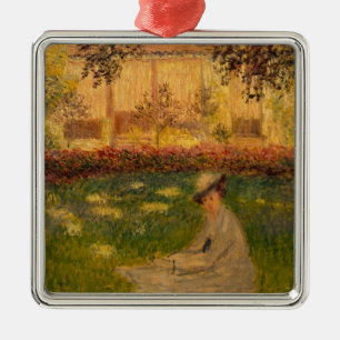Claude Monet   Woman in a Garden, 1876 Metal Ornament