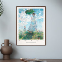 Claude Monet Woman Parasol Madame Her Son 1875 Art