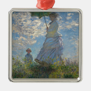 Claude Monet Woman with a Parasol 1875 Metal Ornament