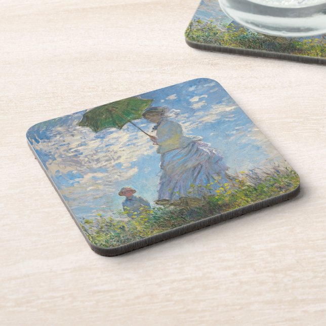 Claude Monet | Woman with a Parasol Beverage Coaster (Left Side)