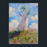 Claude Monet - Woman with a Parasol facing left Acrylic Print<br><div class="desc">Study of a Figure Outdoors,  also known as Woman with a Parasol/Umbrella facing left. By Claude Monet in 1886.</div>