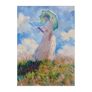 Claude Monet - Woman with a Parasol facing left Acrylic Print