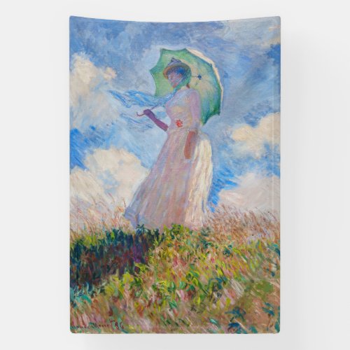 Claude Monet _ Woman with a Parasol facing left Banner
