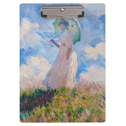 Claude Monet _ Woman with a Parasol facing left Clipboard