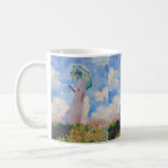 Claude Monet - Woman with a Parasol facing left Coffee Mug<br><div class="desc">Study of a Figure Outdoors,  also known as Woman with a Parasol/Umbrella facing left. By Claude Monet in 1886.</div>
