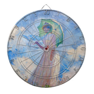 Claude Monet - Woman with a Parasol facing left Dart Board