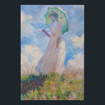 Claude Monet - Woman with a Parasol facing left Faux Canvas Print<br><div class="desc">Study of a Figure Outdoors,  also known as Woman with a Parasol/Umbrella facing left. By Claude Monet in 1886.</div>