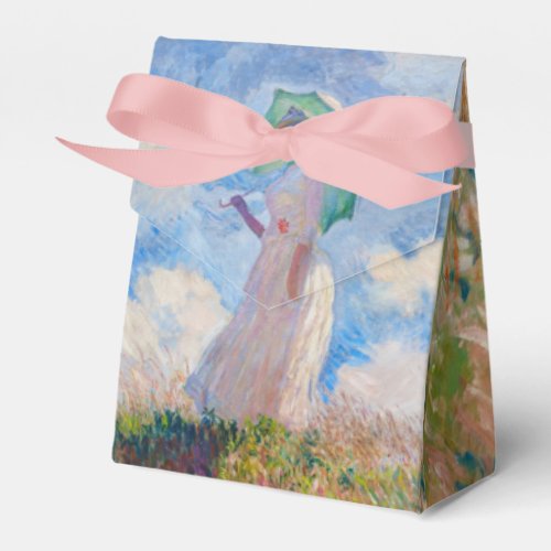 Claude Monet _ Woman with a Parasol facing left Favor Boxes