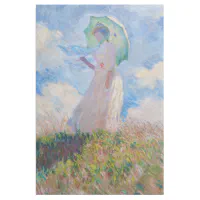 Custom Promenade Woman by Claude Monet Reusable Cotton Grocery Bag