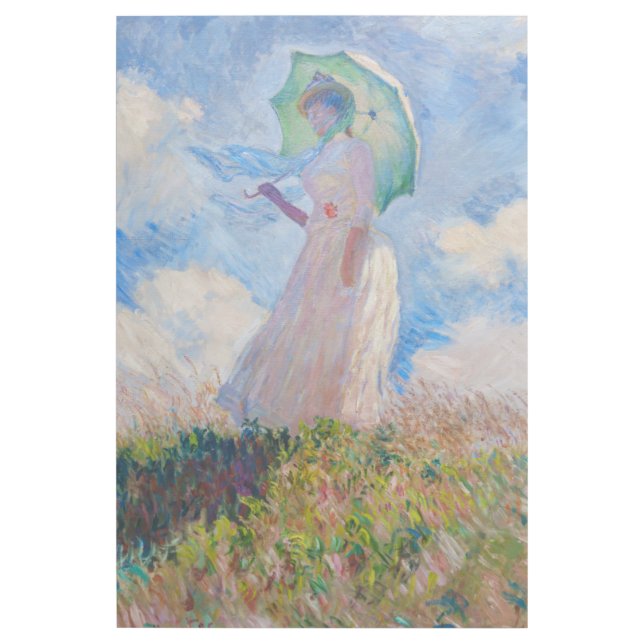 Claude Monet - Woman with a Parasol facing left Gallery Wrap (Front)