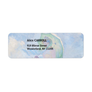 Claude Monet - Woman with a Parasol facing left Label