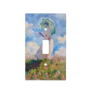 Claude Monet - Woman with a Parasol facing left Light Switch Cover