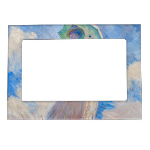 Claude Monet - Woman with a Parasol facing left Magnetic Frame