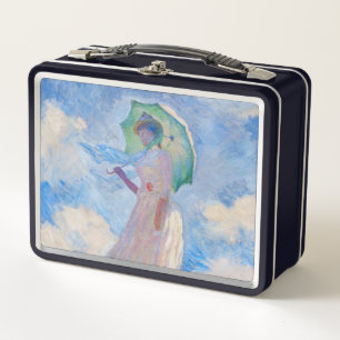 Claude Monet - Woman with a Parasol facing left Metal Lunch Box