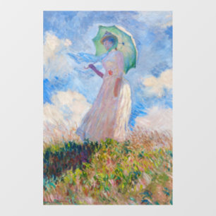 Claude Monet - Woman with a Parasol facing left Wall Decal