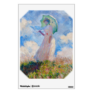 Claude Monet - Woman with a Parasol facing left Wall Decal