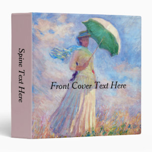 Claude Monet - Woman with a Parasol facing right 3 Ring Binder