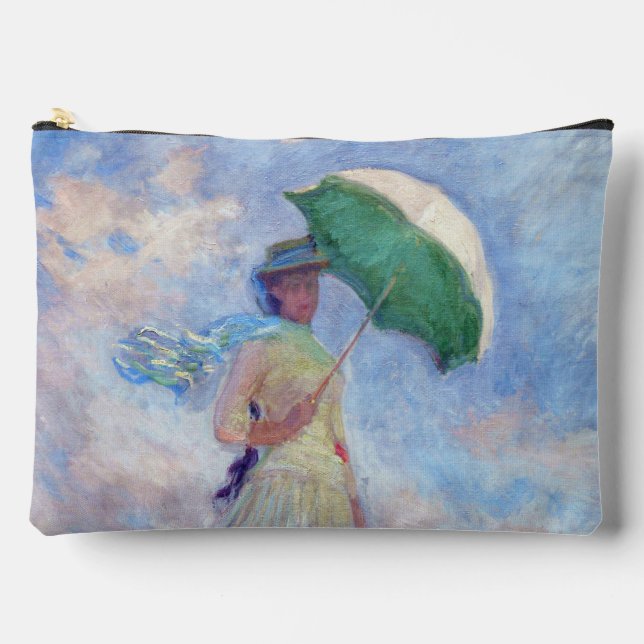 Claude Monet - Woman with a Parasol facing right Accessory Pouch (Front)