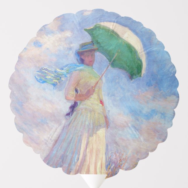 Claude Monet - Woman with a Parasol facing right Balloon (Front)