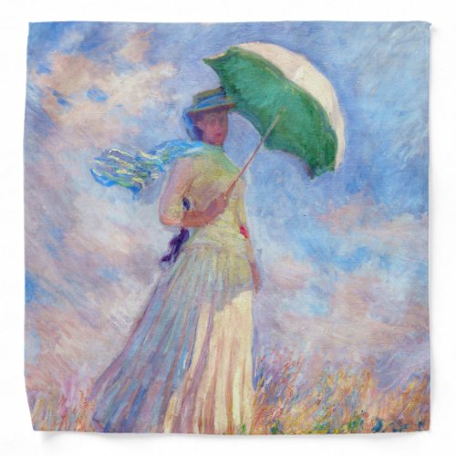 Claude Monet _ Woman with a Parasol facing right Bandana