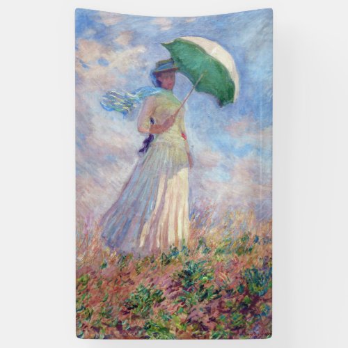 Claude Monet _ Woman with a Parasol facing right Banner