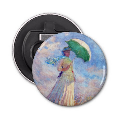 Claude Monet _ Woman with a Parasol facing right Bottle Opener