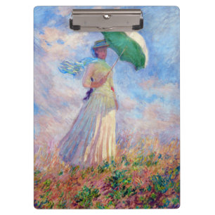 Claude Monet - Woman with a Parasol facing right Clipboard