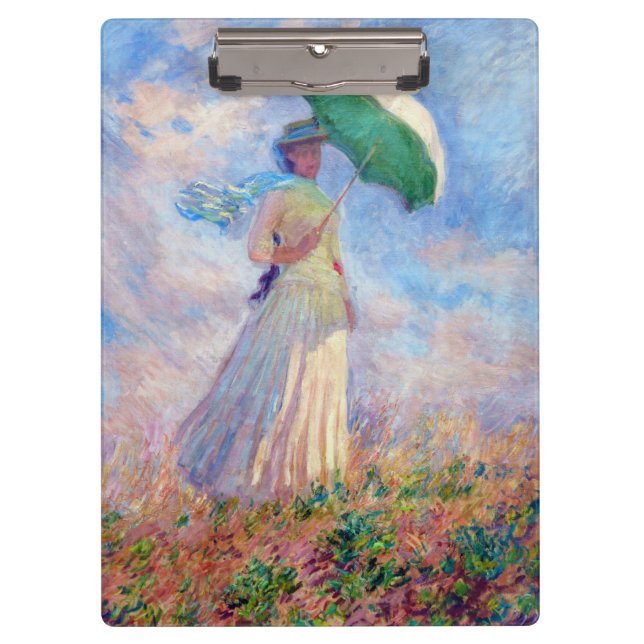 Claude Monet - Woman with a Parasol facing right Clipboard (Front)