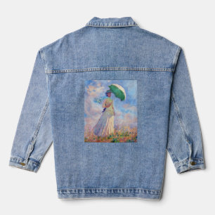 Claude Monet - Woman with a Parasol facing right Denim Jacket