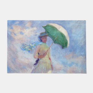 Claude Monet - Woman with a Parasol facing right Doormat