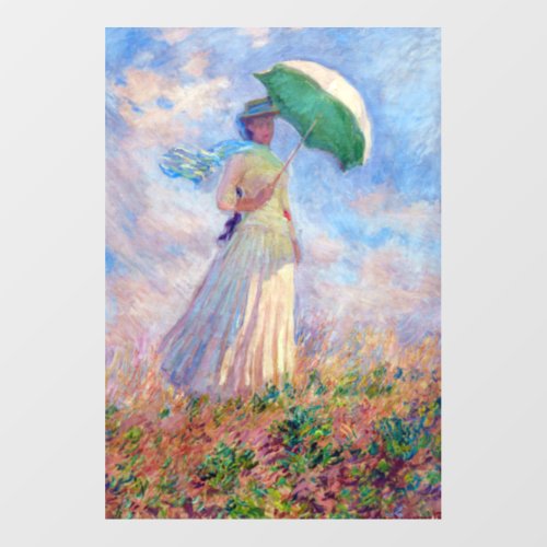 Claude Monet _ Woman with a Parasol facing right Floor Decals