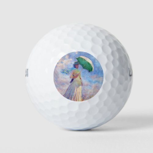 Claude Monet _ Woman with a Parasol facing right Golf Balls