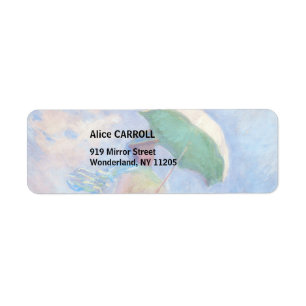 Claude Monet - Woman with a Parasol facing right Label