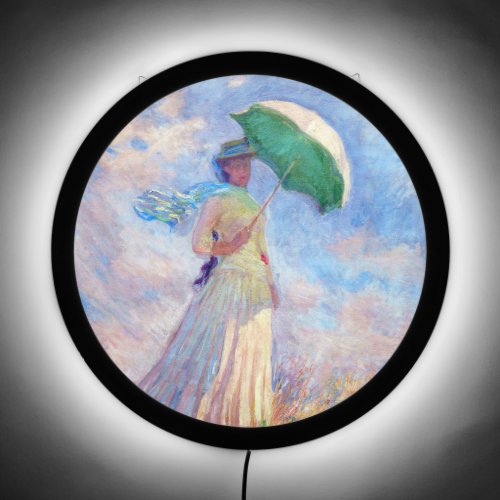 Claude Monet _ Woman with a Parasol facing right LED Sign