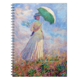 Claude Monet - Woman with a Parasol facing right Notebook