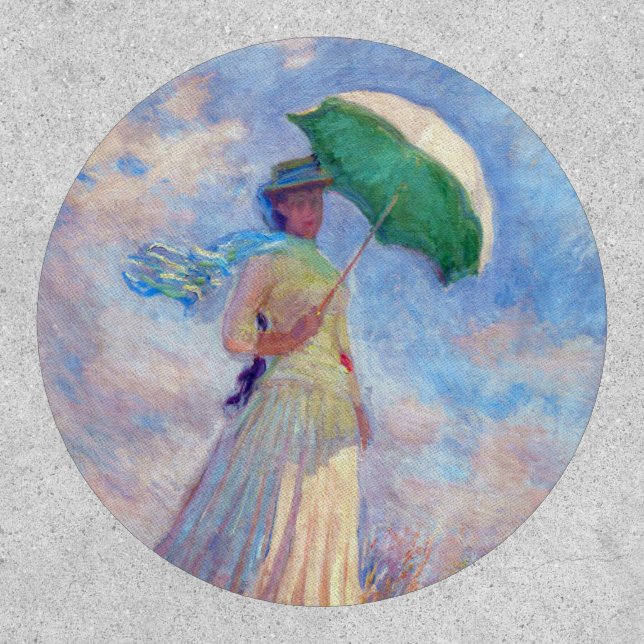 Claude Monet - Woman with a Parasol facing right Patch (Front)