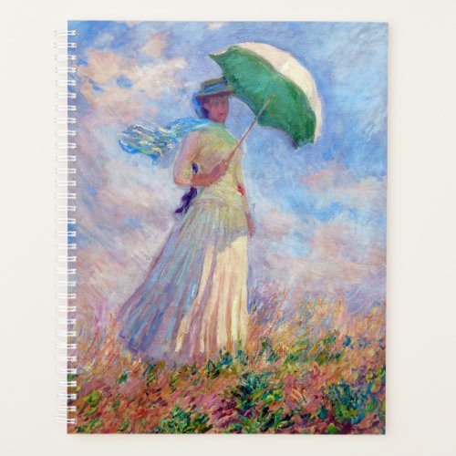Claude Monet _ Woman with a Parasol facing right Planner