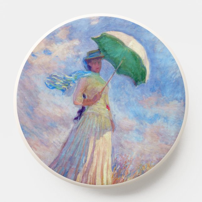 Claude Monet - Woman with a Parasol facing right PopSocket (Popsocket)