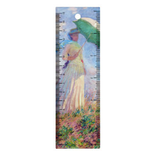 Claude Monet - Woman with a Parasol facing right Ruler